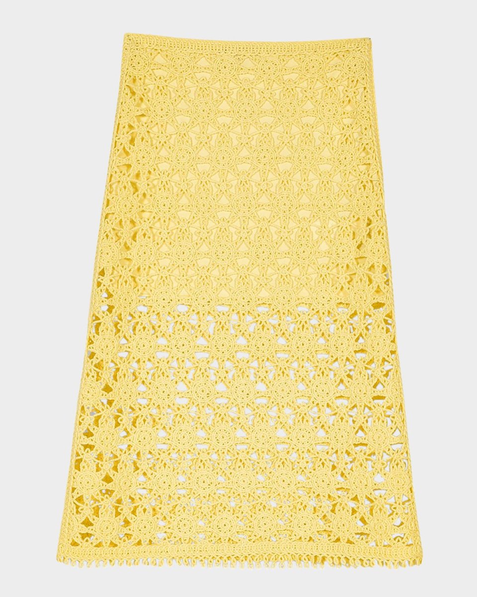 Jully Crochet Midi Skirt